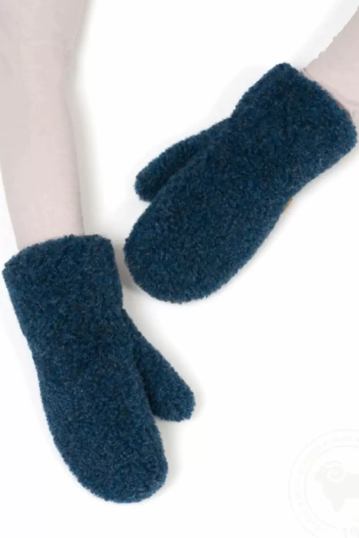 Damen Danefæ Alwero Wool Mittens Gully Dark Blue