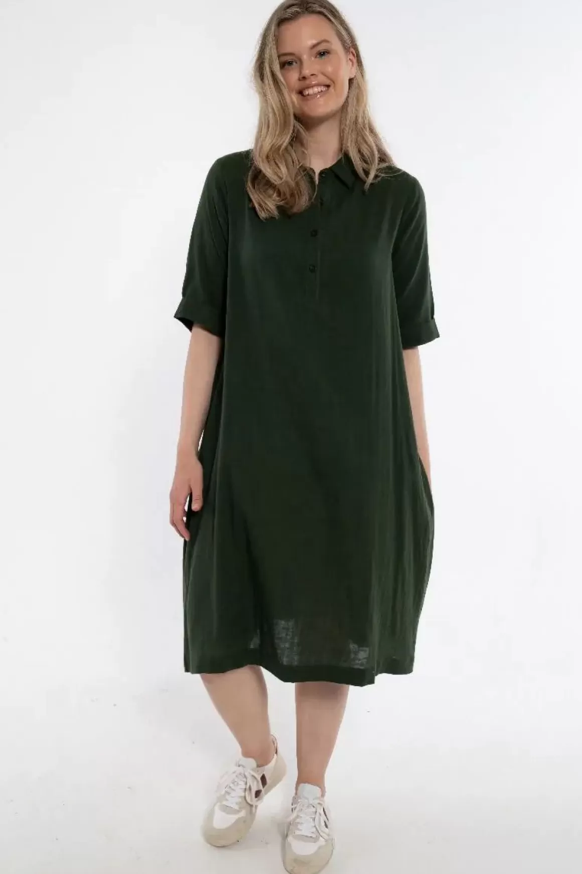 Damen Danefæ Danane Cloth Dress Dk Army