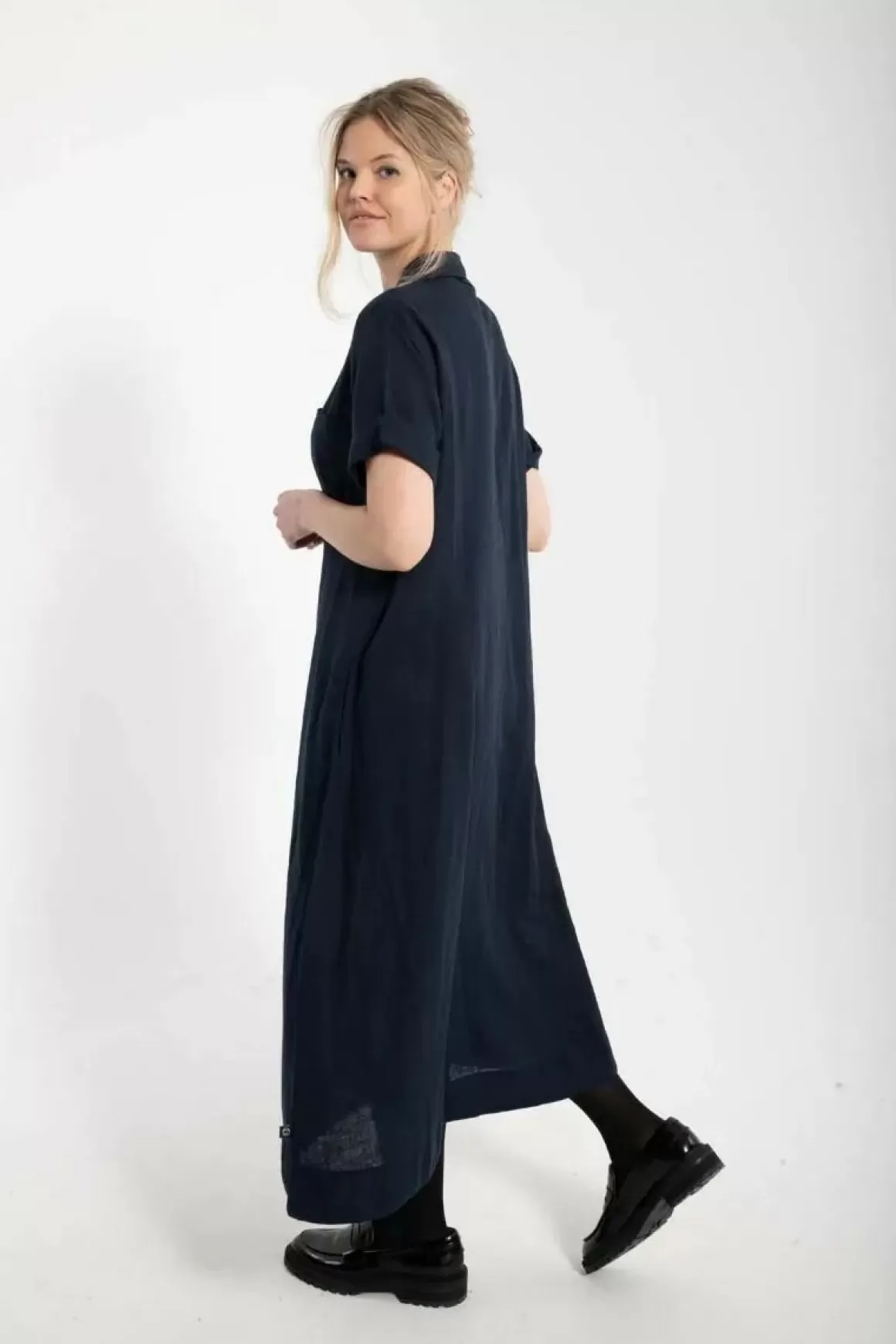 Damen Danefæ Danapril Ss Dress Dk Navy