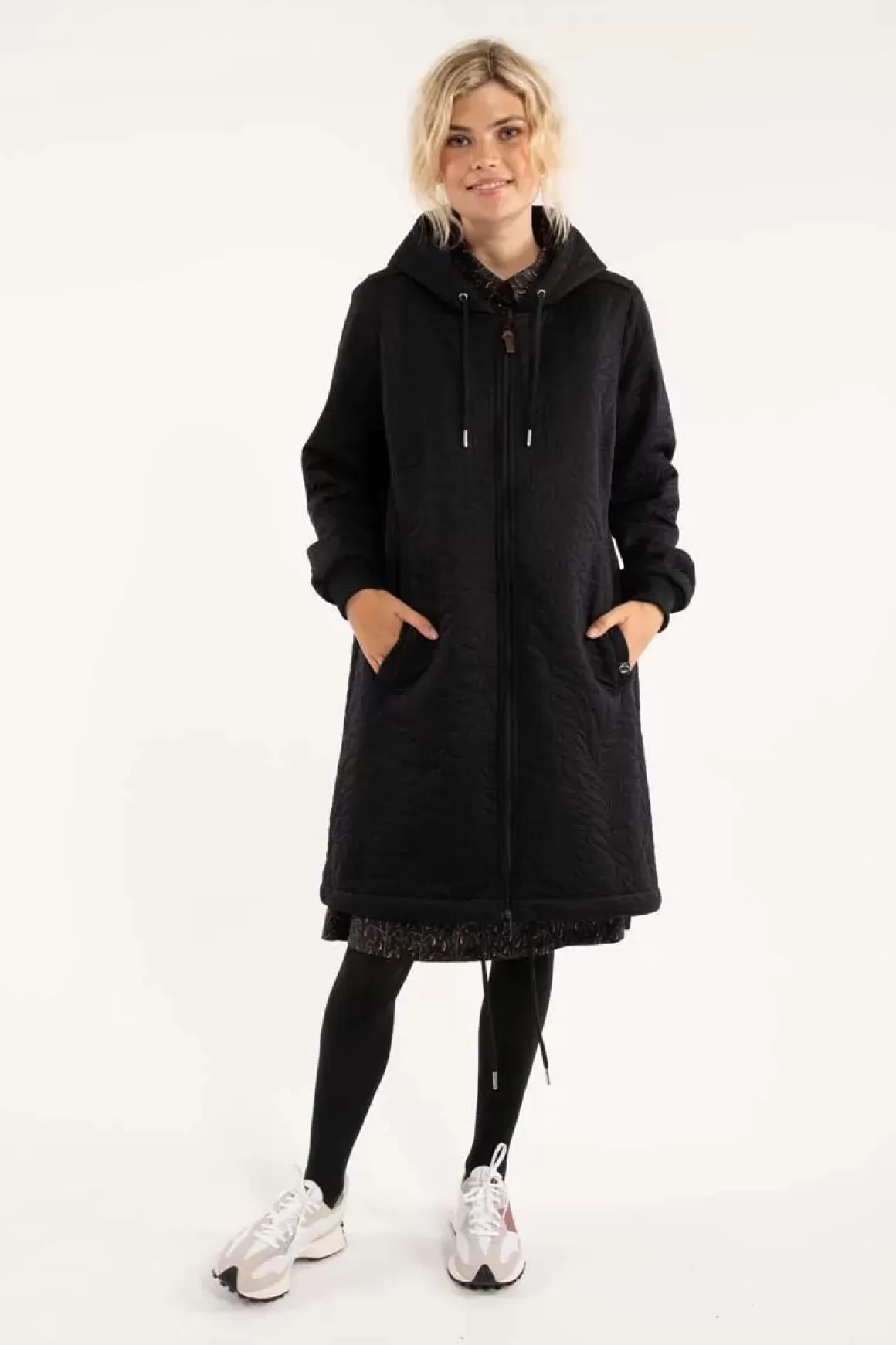 Damen Danefæ Danebakke Thermo Coat Black Leaf