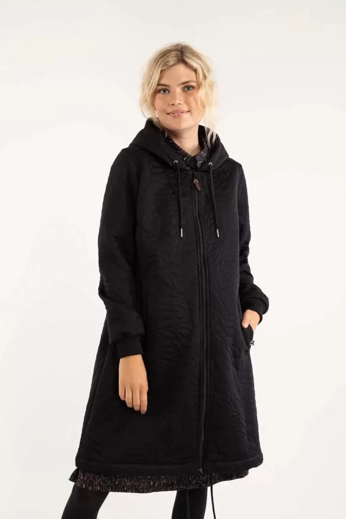 Damen Danefæ Danebakke Thermo Coat Black Leaf