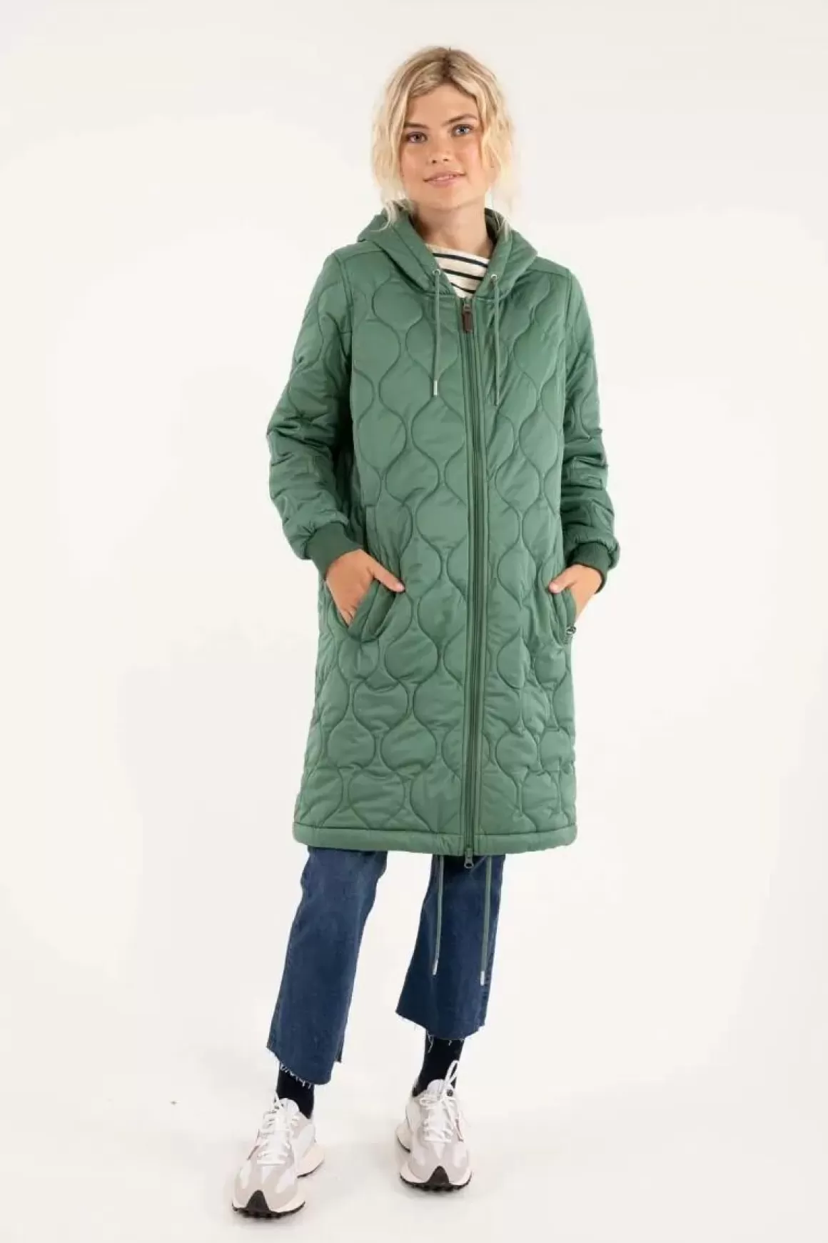 Damen Danefæ Danebakke Thermo Coat Rover Khaki Bubbles