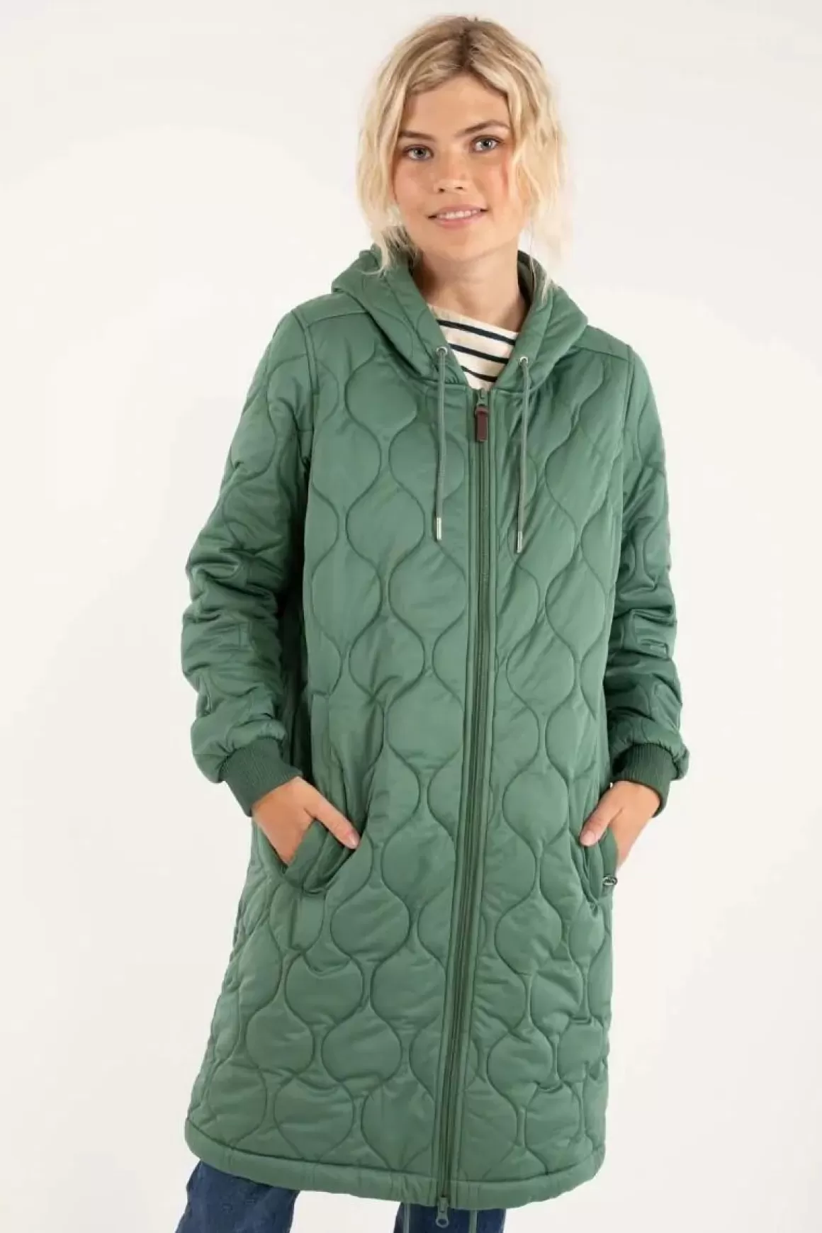 Damen Danefæ Danebakke Thermo Coat Rover Khaki Bubbles