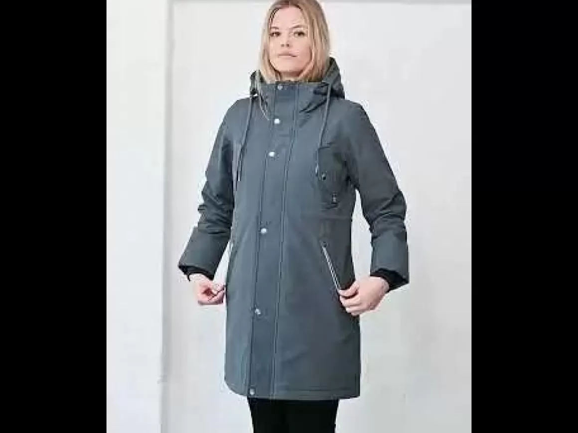 Damen Danefæ Danebeate Winter Parka Blue Steel