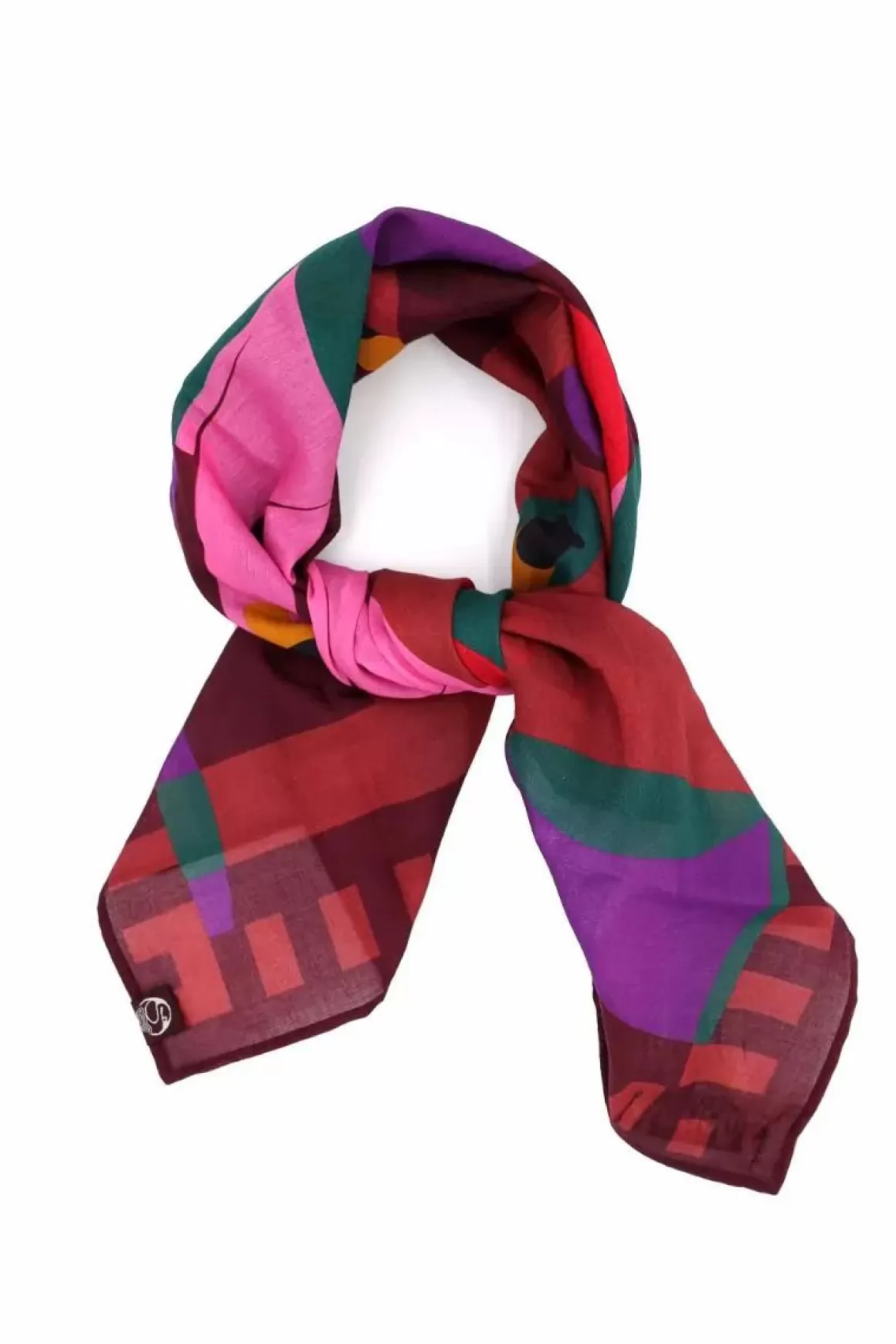 Damen Danefæ Danebesser Scarf Dark Bordeaux Swanoscope