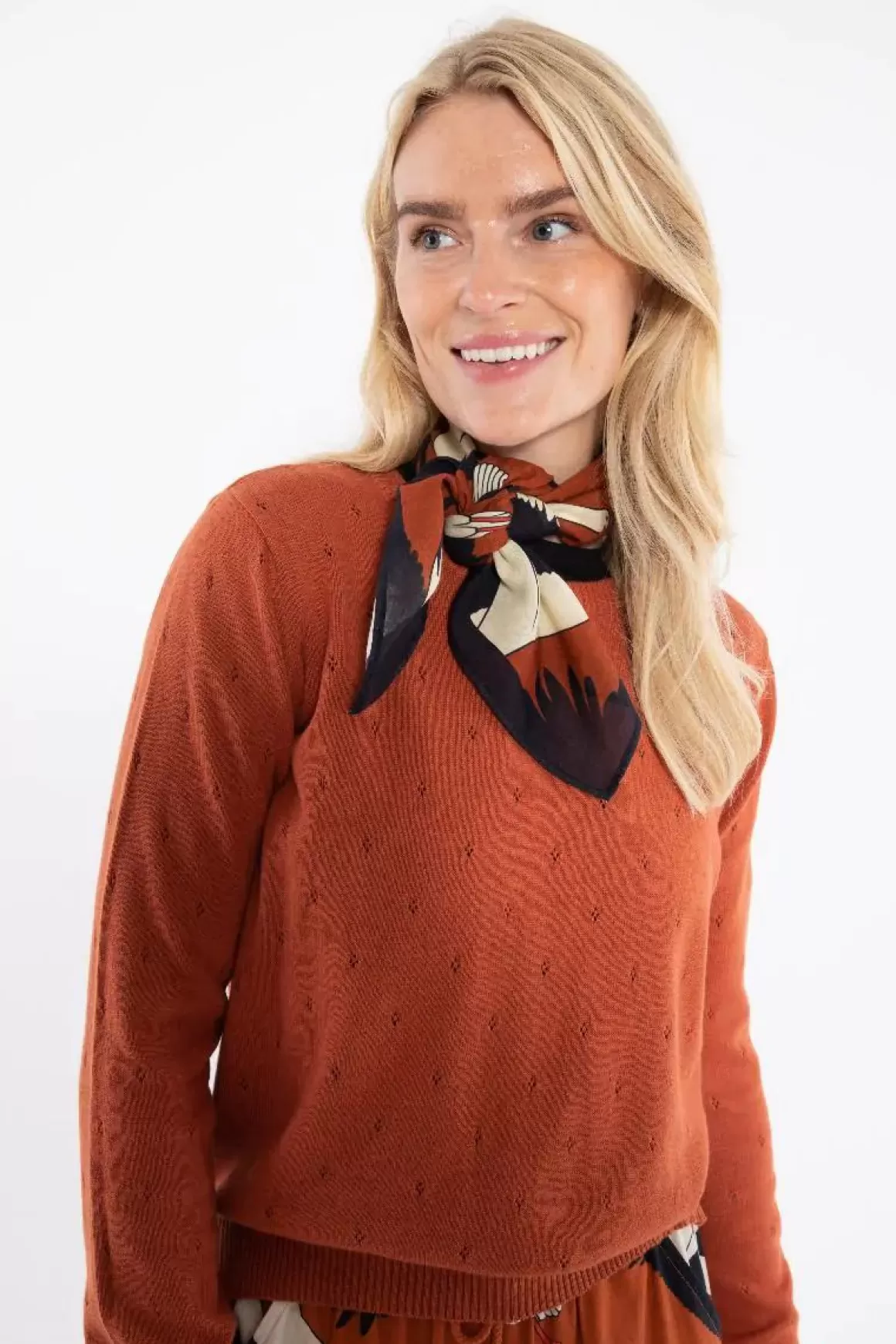 Damen Danefæ Danebesser Scarf Rust Big Stork