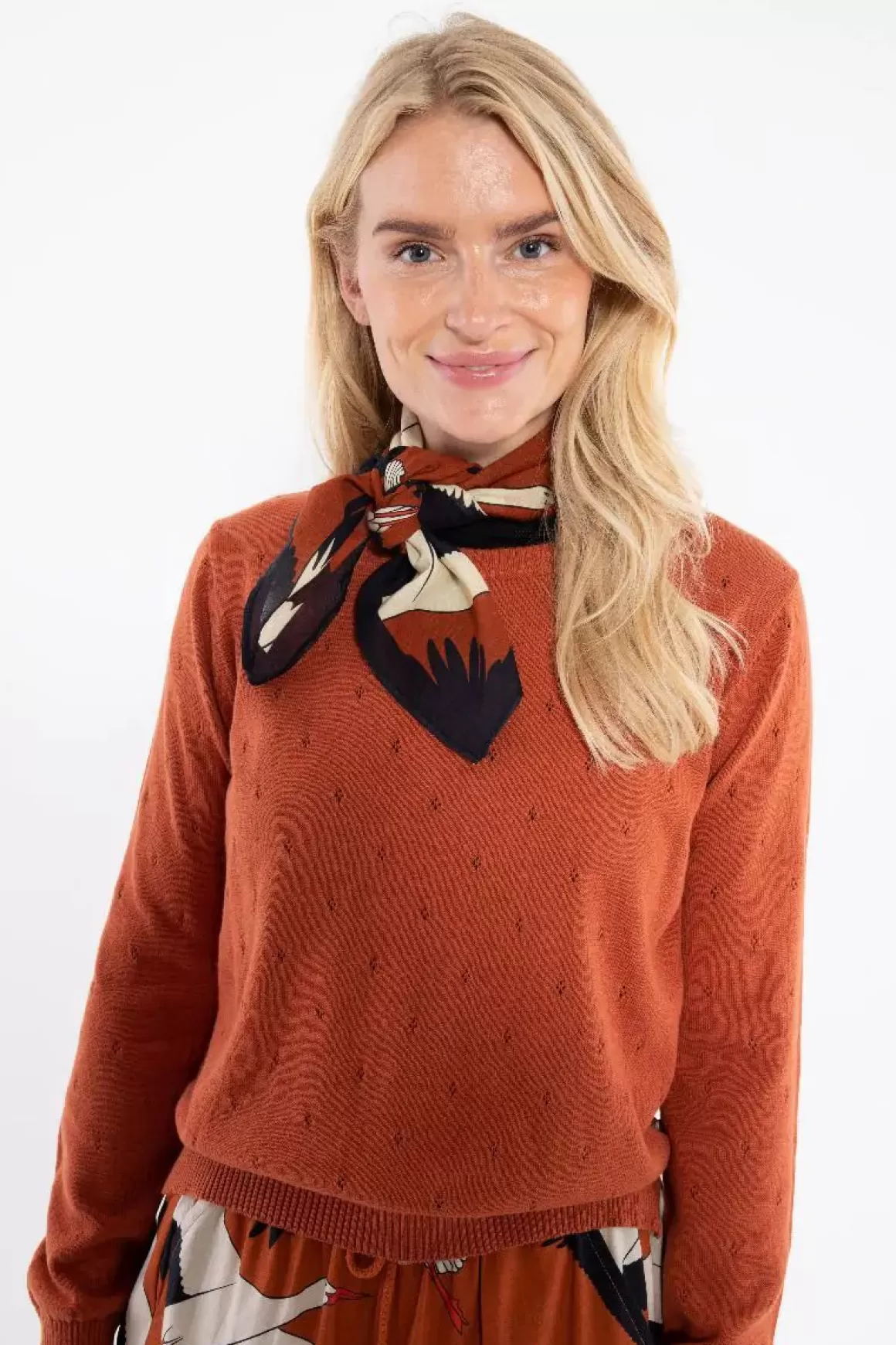 Damen Danefæ Danebesser Scarf Rust Big Stork