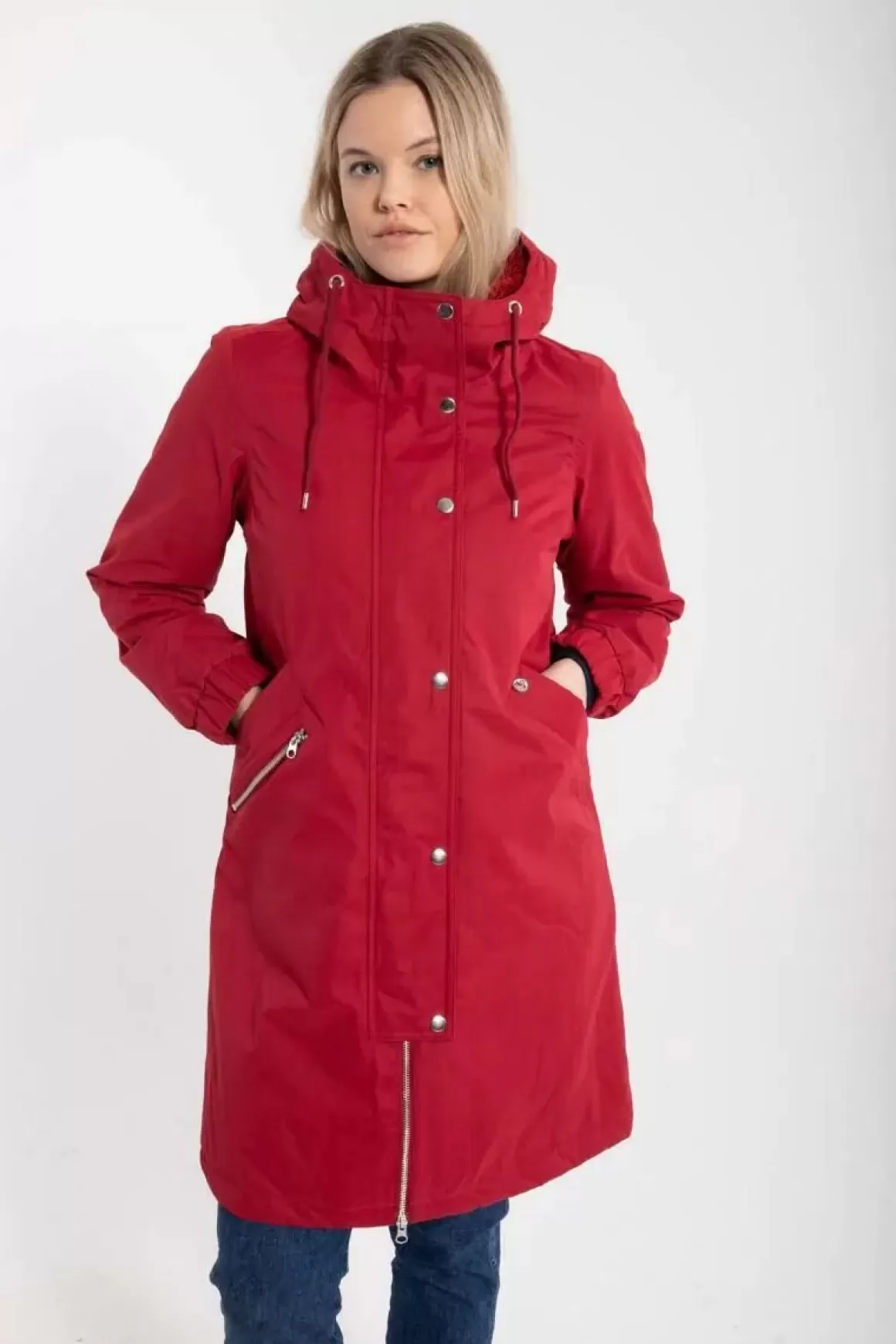 Damen Danefæ Danebrunhilde Winter Parka Dark Red