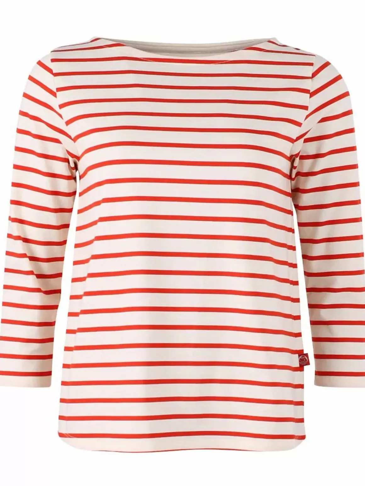 Damen Danefæ Danecarribean Heavy Cotton Tee Chalk/Bright Red