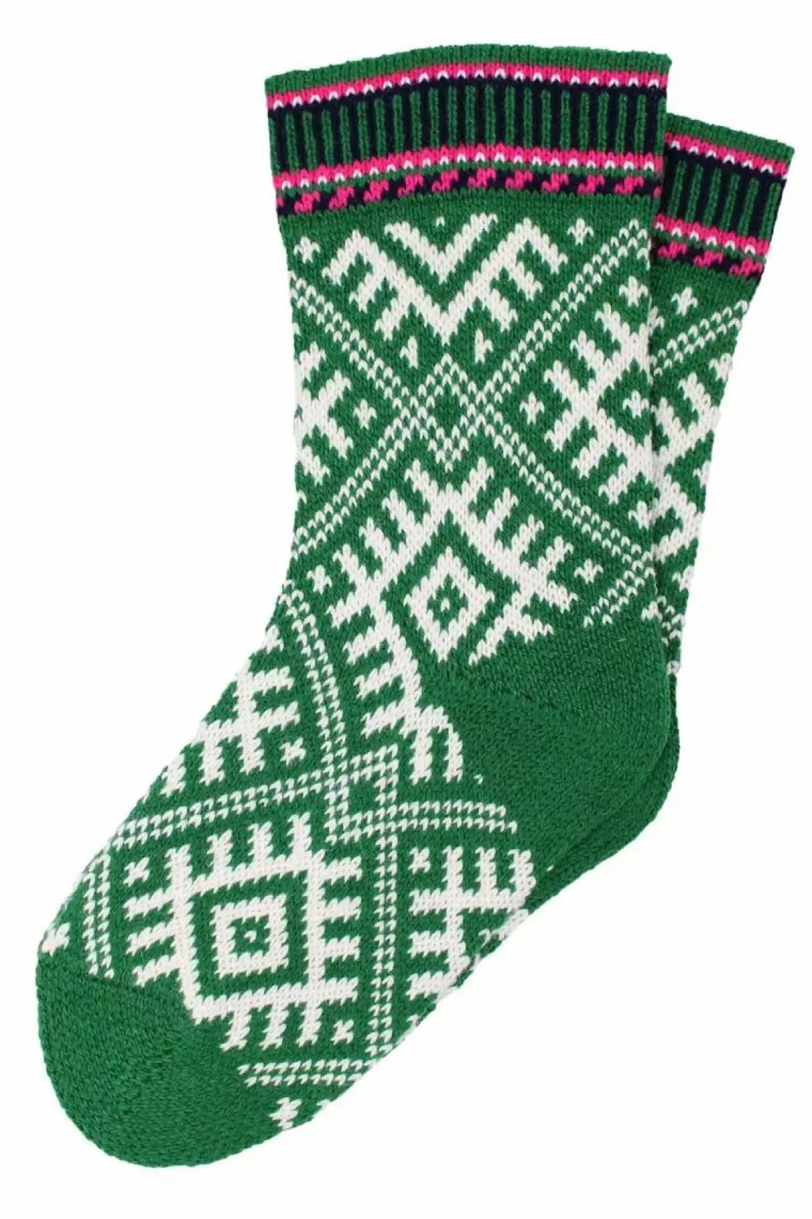 Damen Danefæ Danechalet Wool Socks Green/Offwhite