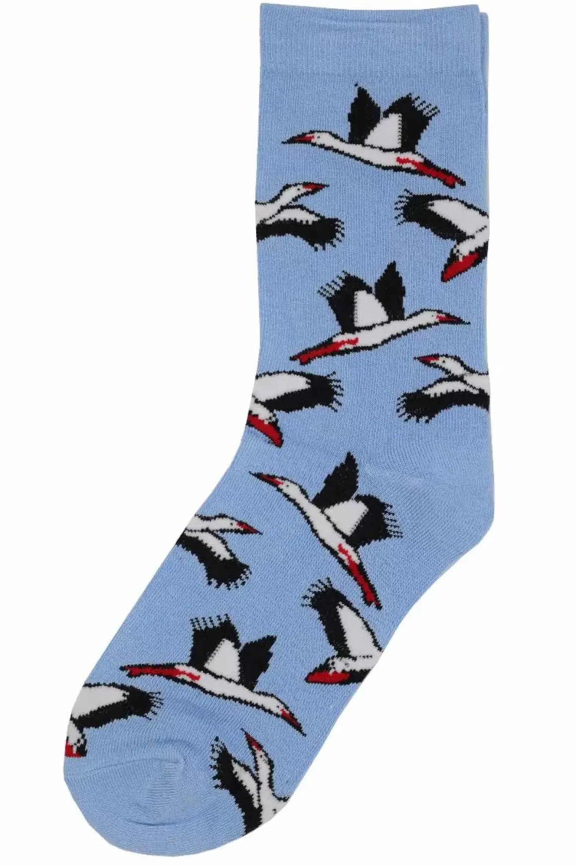 Damen Danefæ Danedanmark Ladies Socks Lt Blue Storks