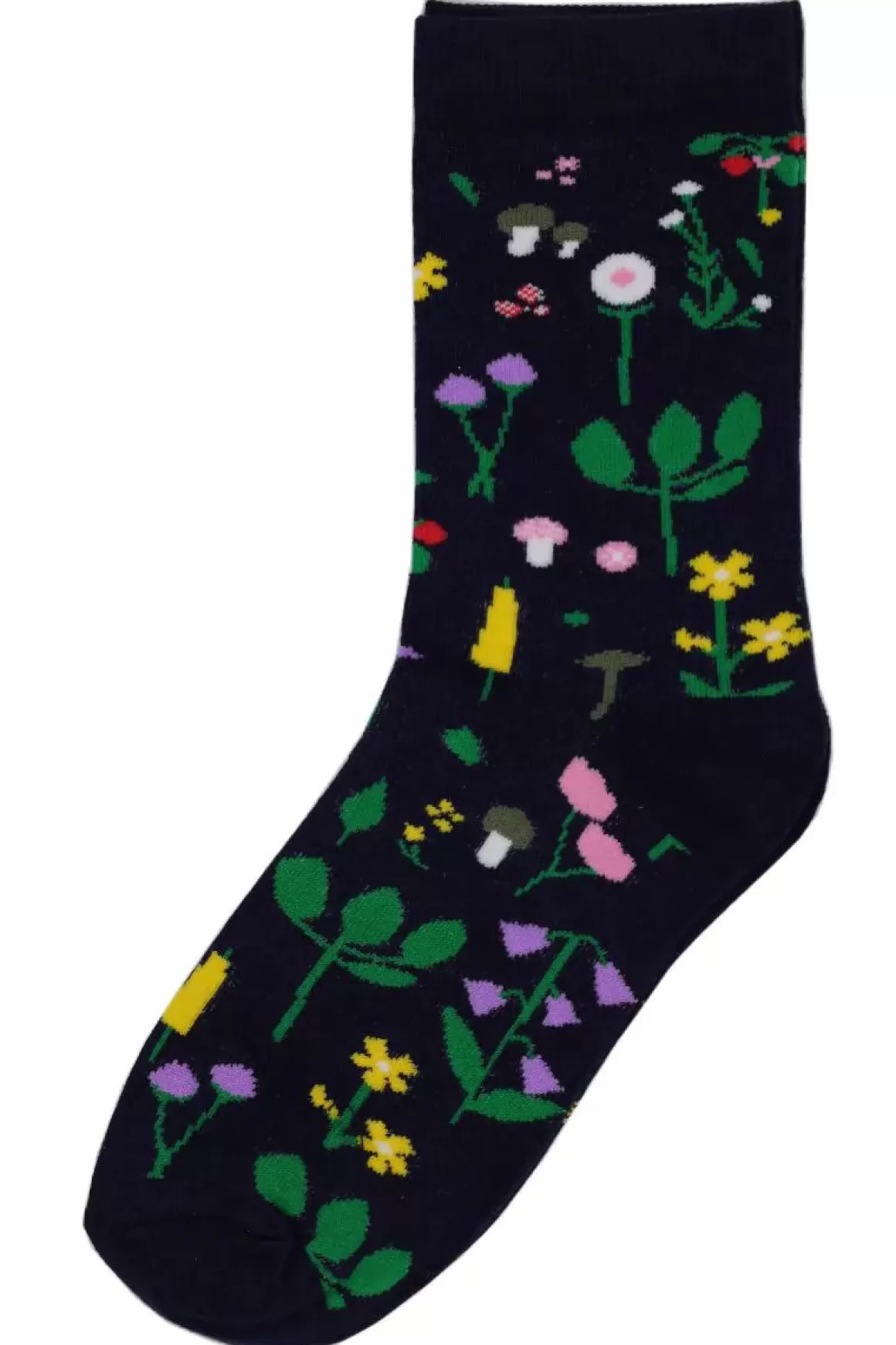 Damen Danefæ Danedanmark Ladies Socks Navy Botanical