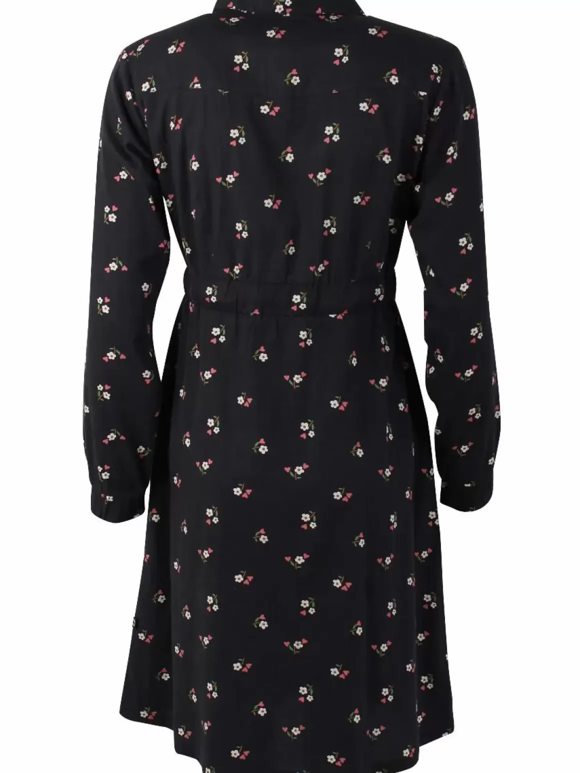 Damen Danefæ Daneditte Poplin Dress Black Miniflower