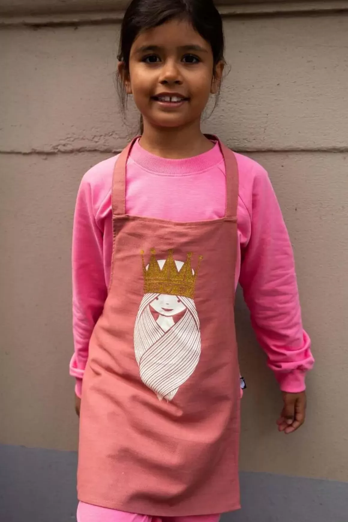 Kinder Danefæ Apron - Kids Old Rose Prinsesse