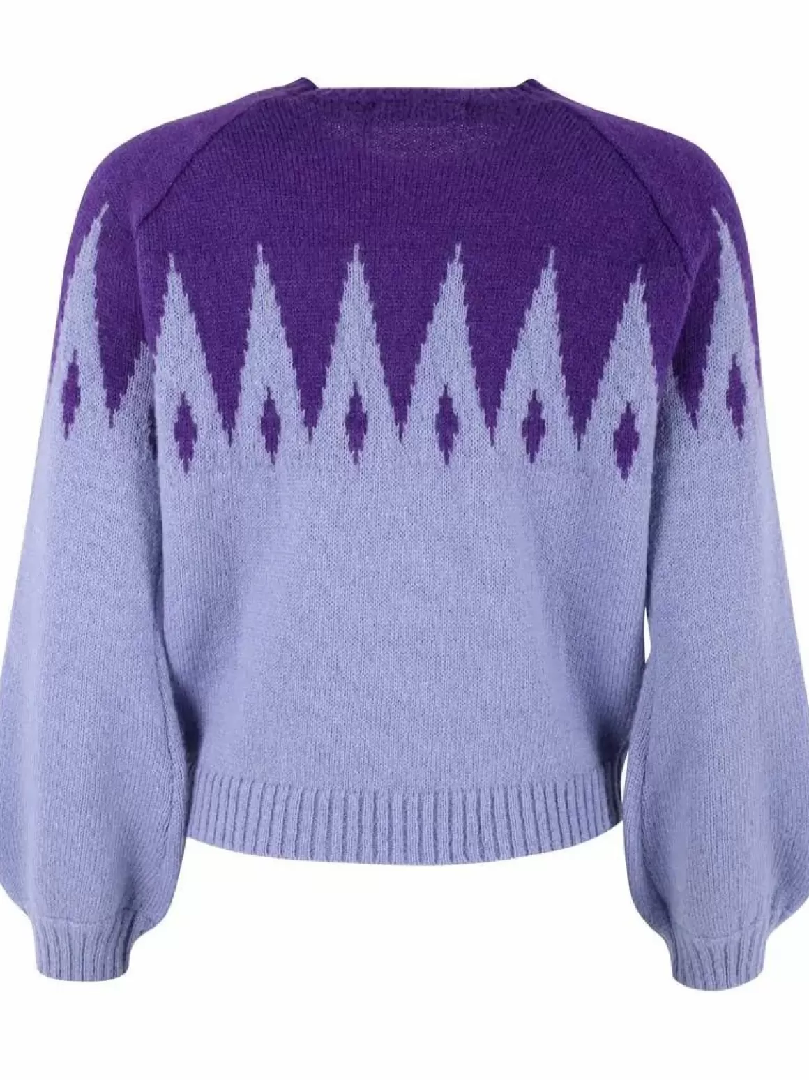 Damen Danefæ Danefantastic Icicles Wool Sweater Ice Viola/Purple