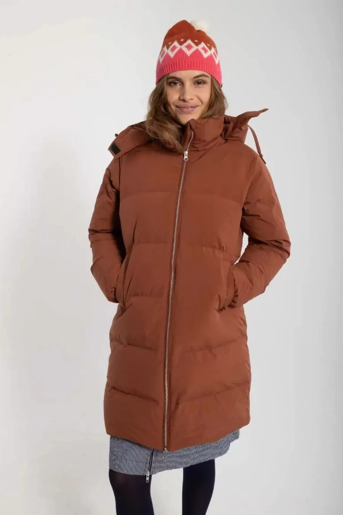 Damen Danefæ Daneget Down Winter Coat Beige Rose