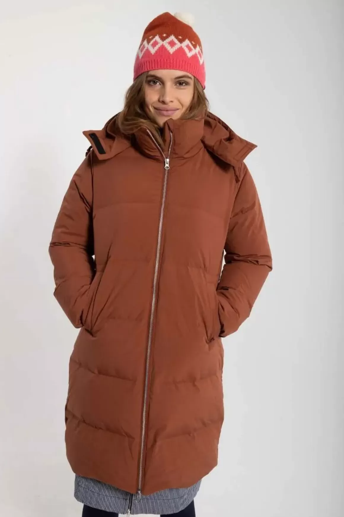 Damen Danefæ Daneget Down Winter Coat Beige Rose