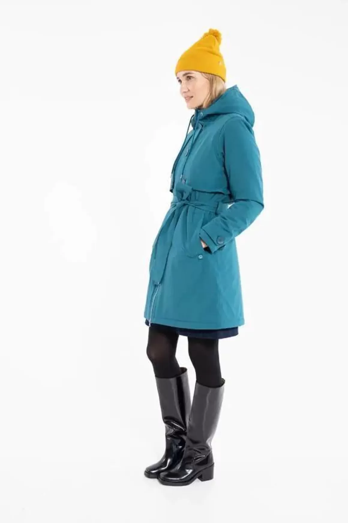 Damen Danefæ Danegravhund Stretch Winter Parka Dark Duck