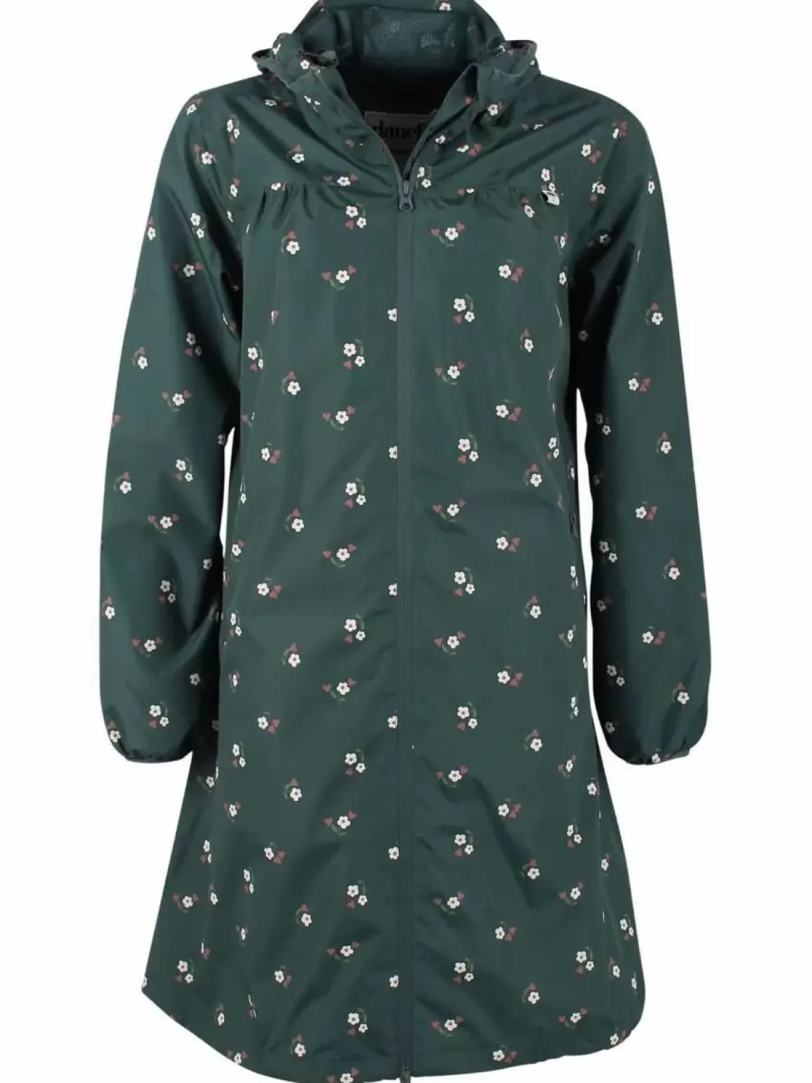 Damen Danefæ Danehelen Rainjacket Deep Forest Miniflower