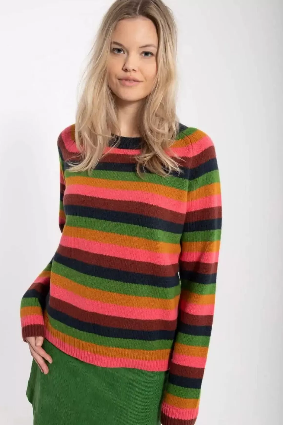 Damen Danefæ Danehytte Wool Sweater Tonic Stripe