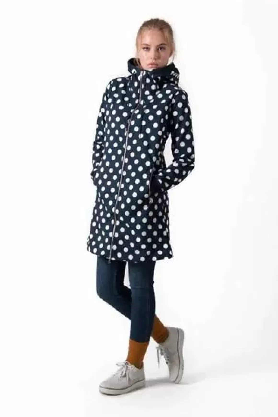 Damen Danefæ Danejane Softshell Navy/Offwhite Dots