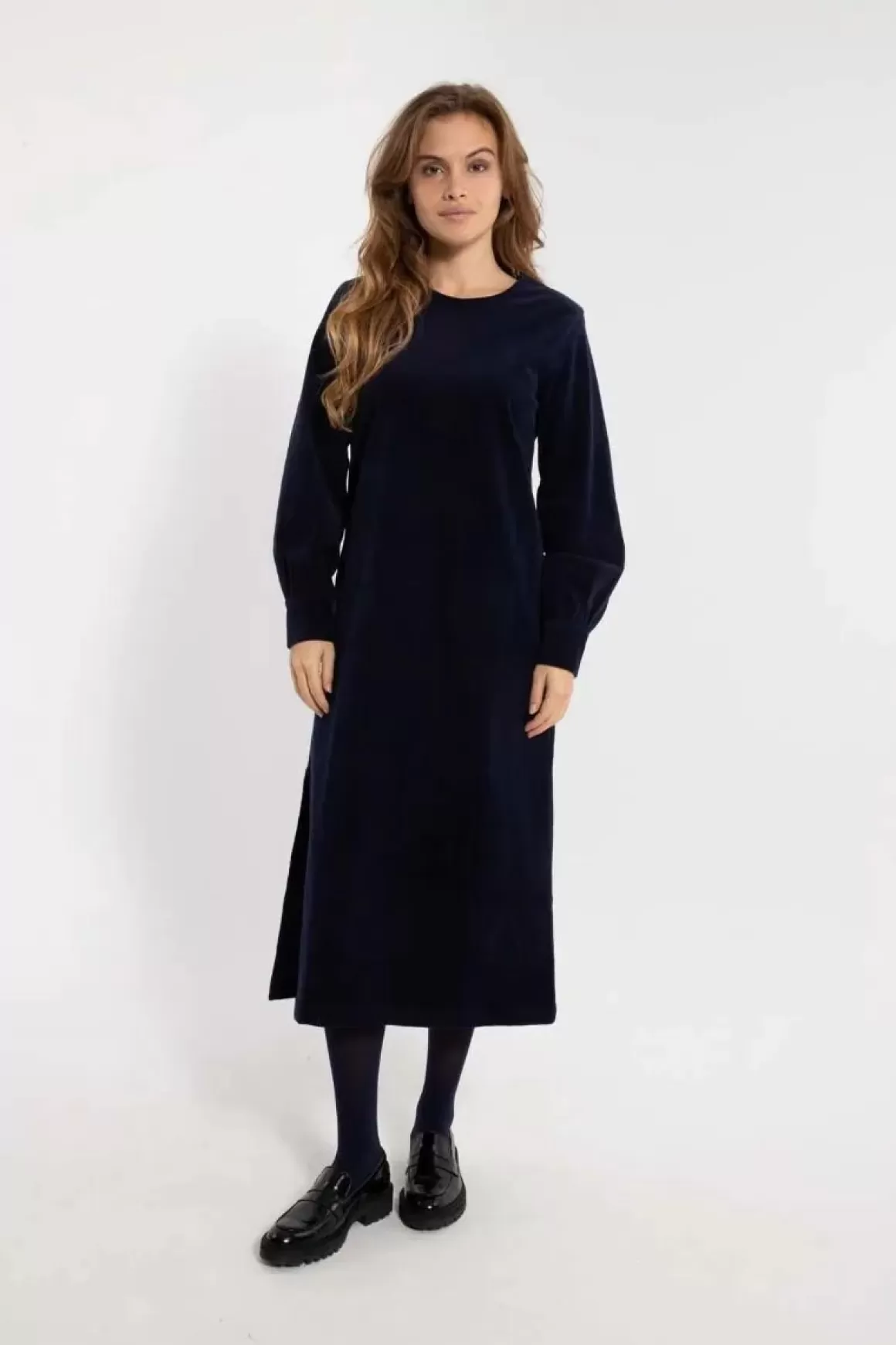 Damen Danefæ Danelegance Cord Stretch Dress Marine