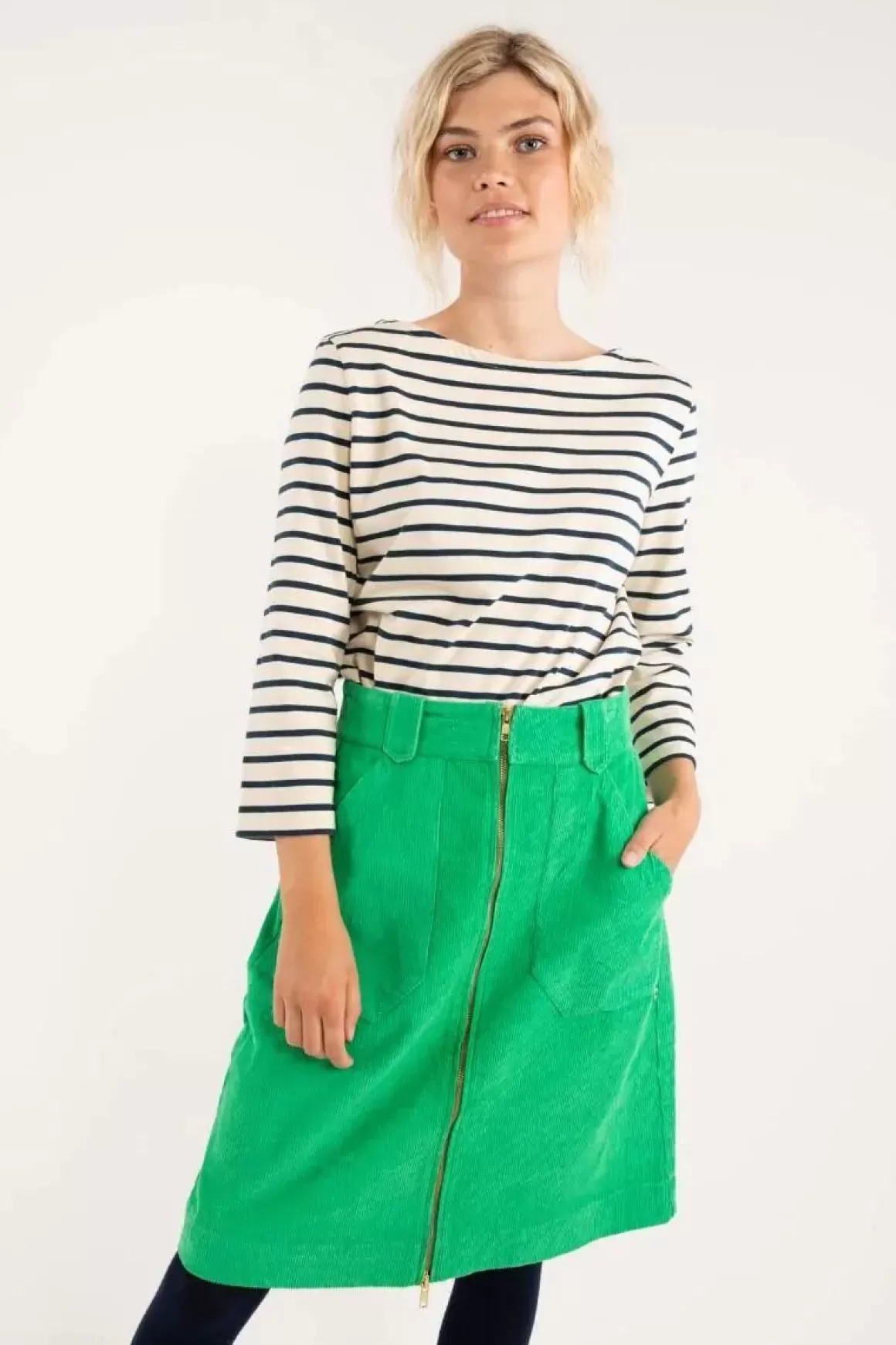 Damen Danefæ Danemadelaine Cord Skirt Green