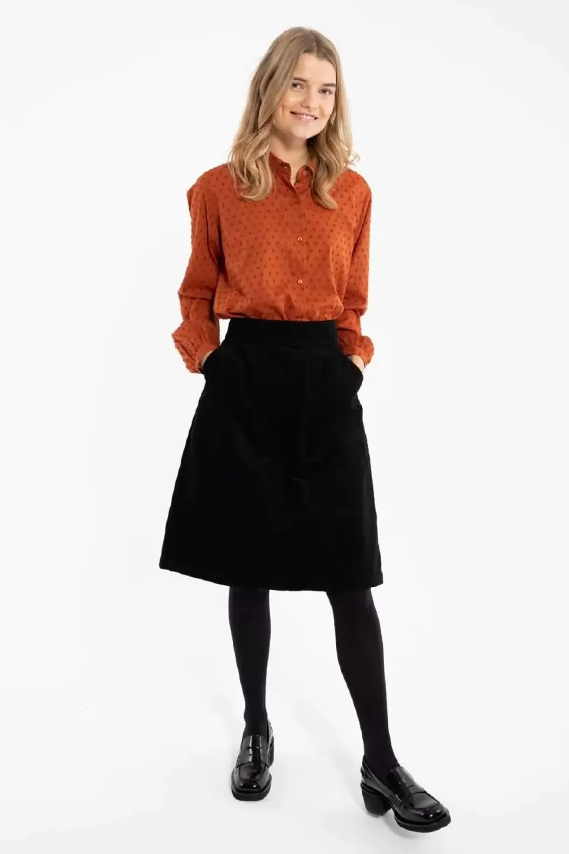 Damen Danefæ Danemaren Cord Skirt Black