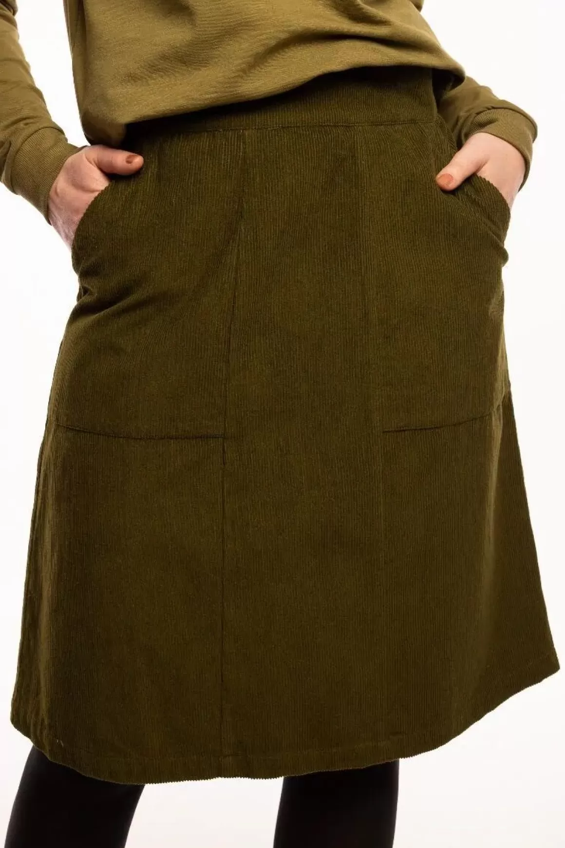 Damen Danefæ Danemaren Cord Skirt Olive