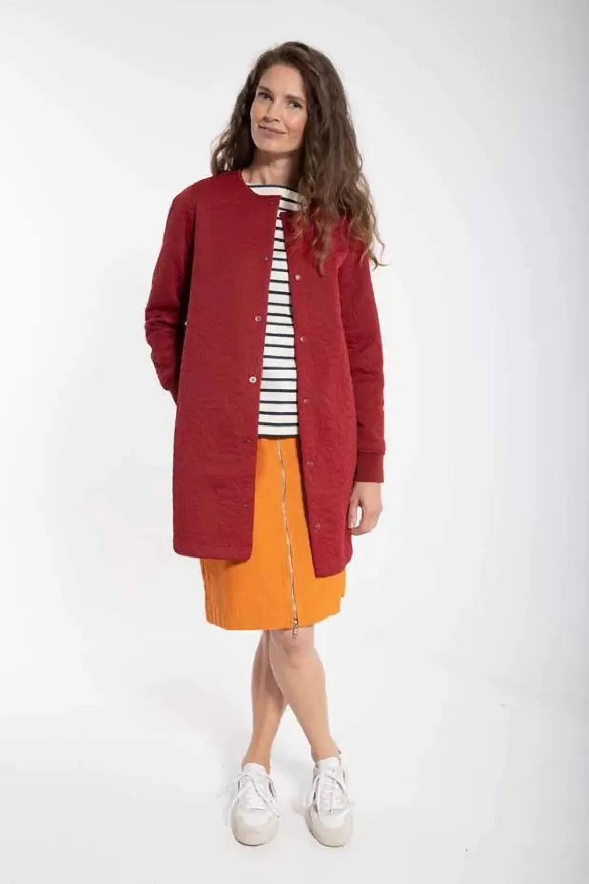 Damen Danefæ Danemaude Thermo Coat Dark Red