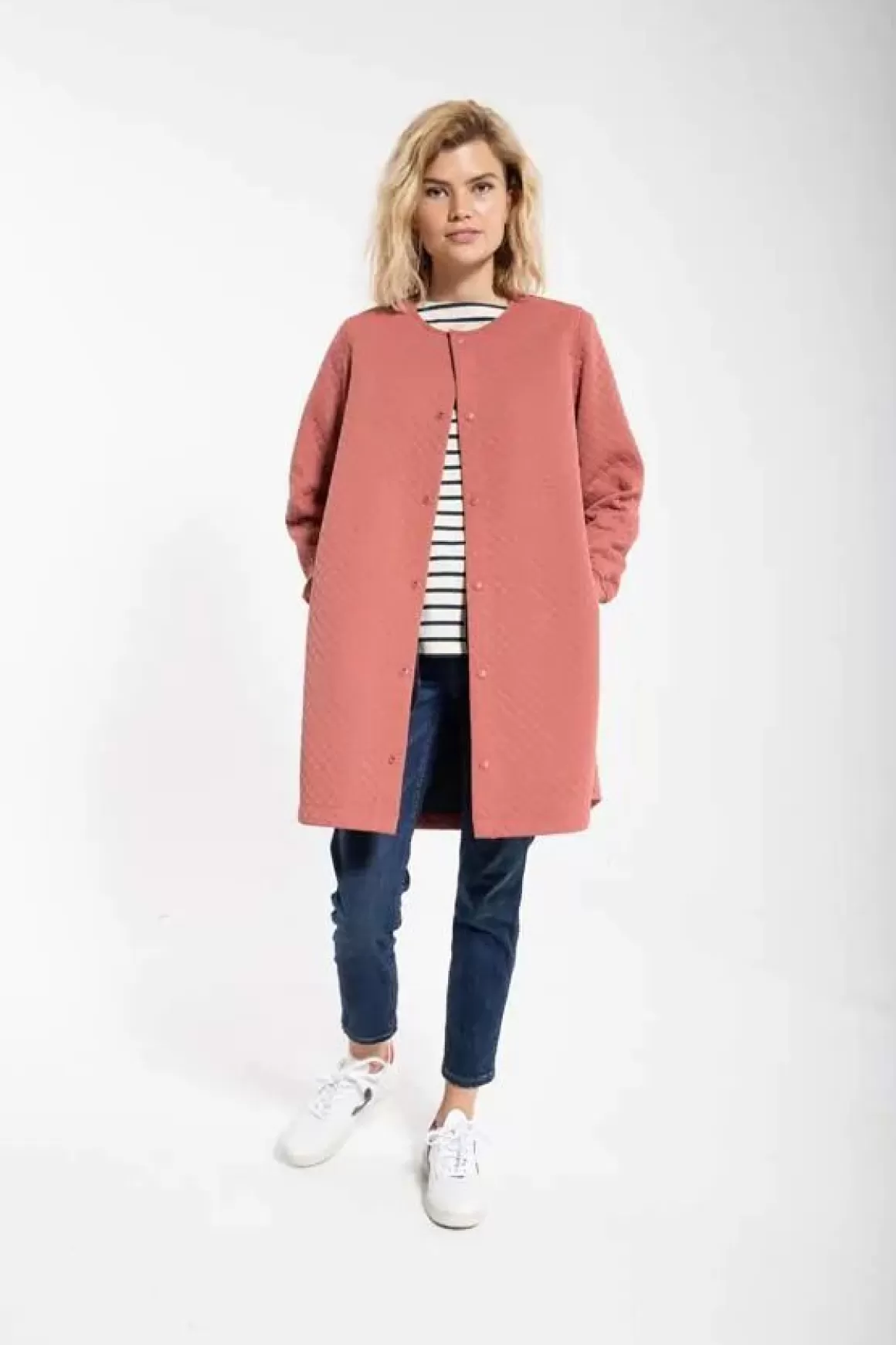 Damen Danefæ Danemaude Thermo Coat Grey Rose