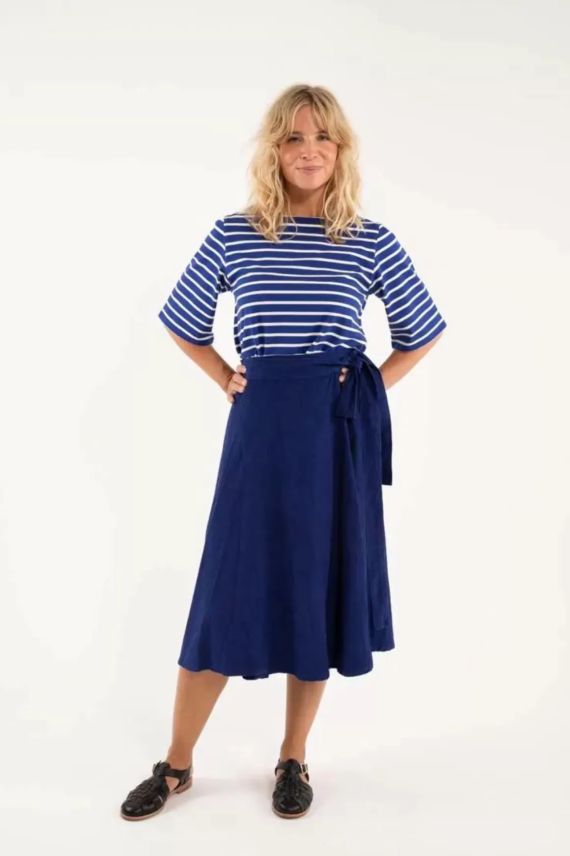 Damen Danefæ Danemikkelsen Cord Skirt Royal Blue