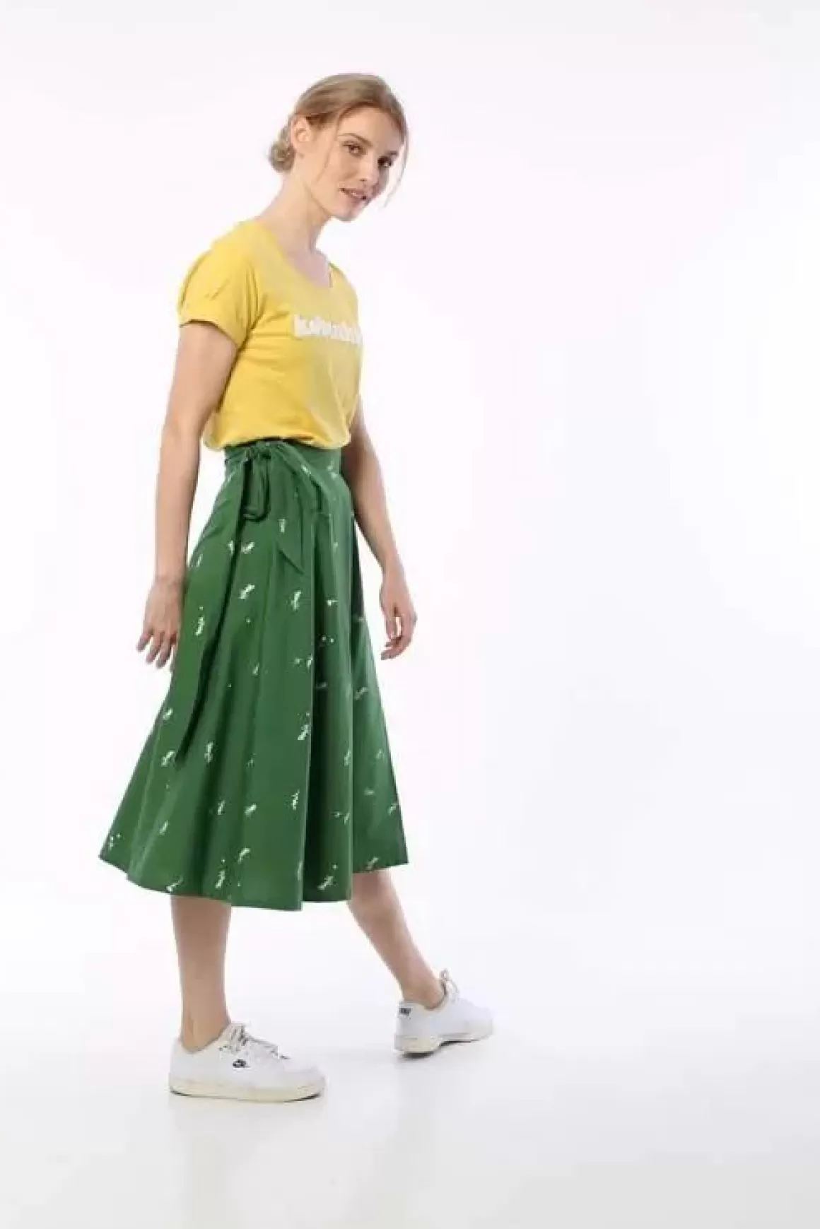 Damen Danefæ Danemikkelsen Poplin Skirt Cactus Markblomst