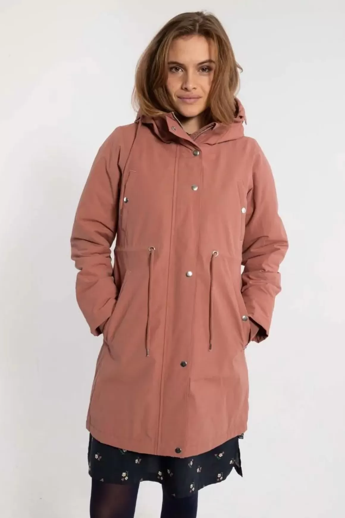 Damen Danefæ Danenora Winter Parka Beige Rose