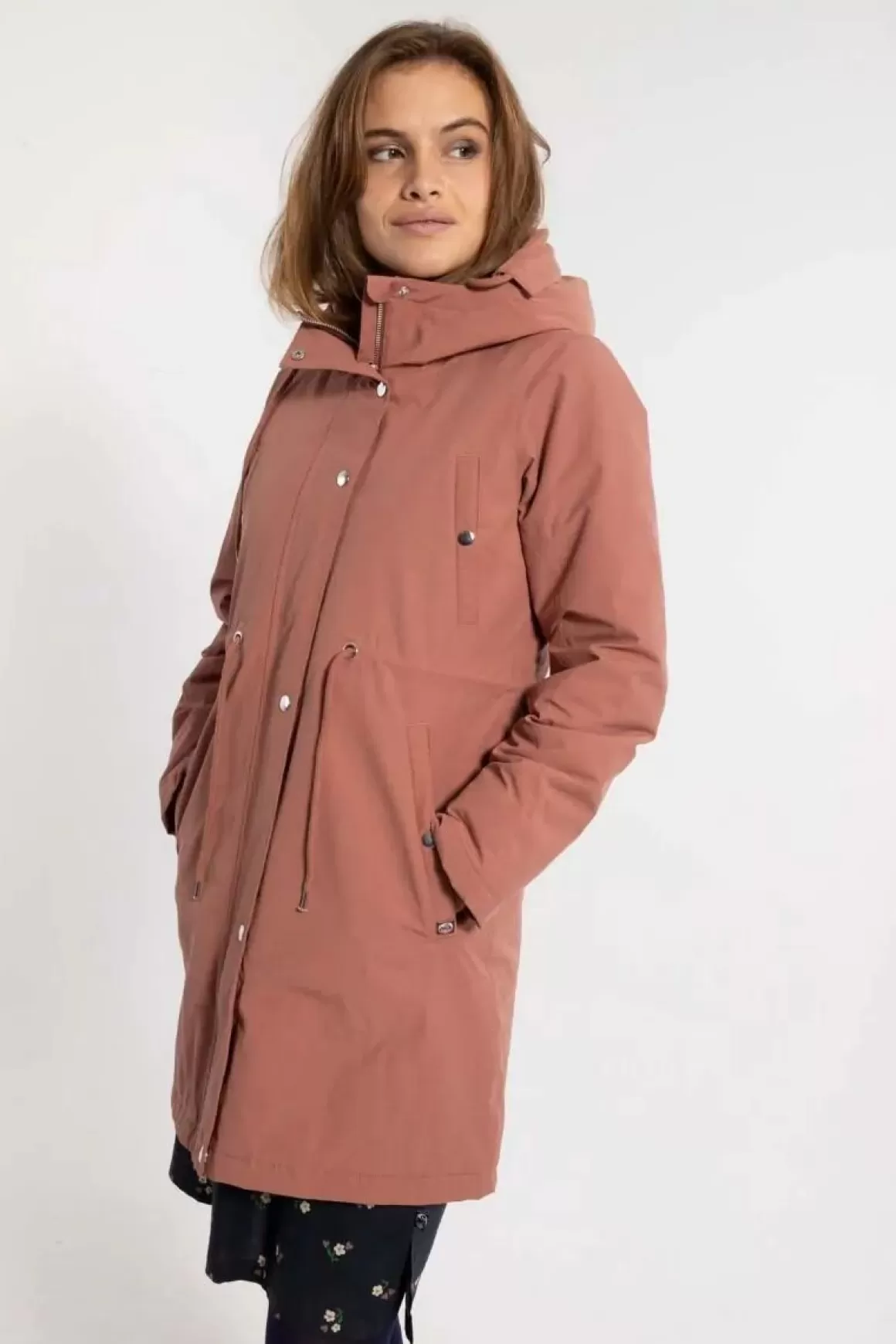 Damen Danefæ Danenora Winter Parka Beige Rose