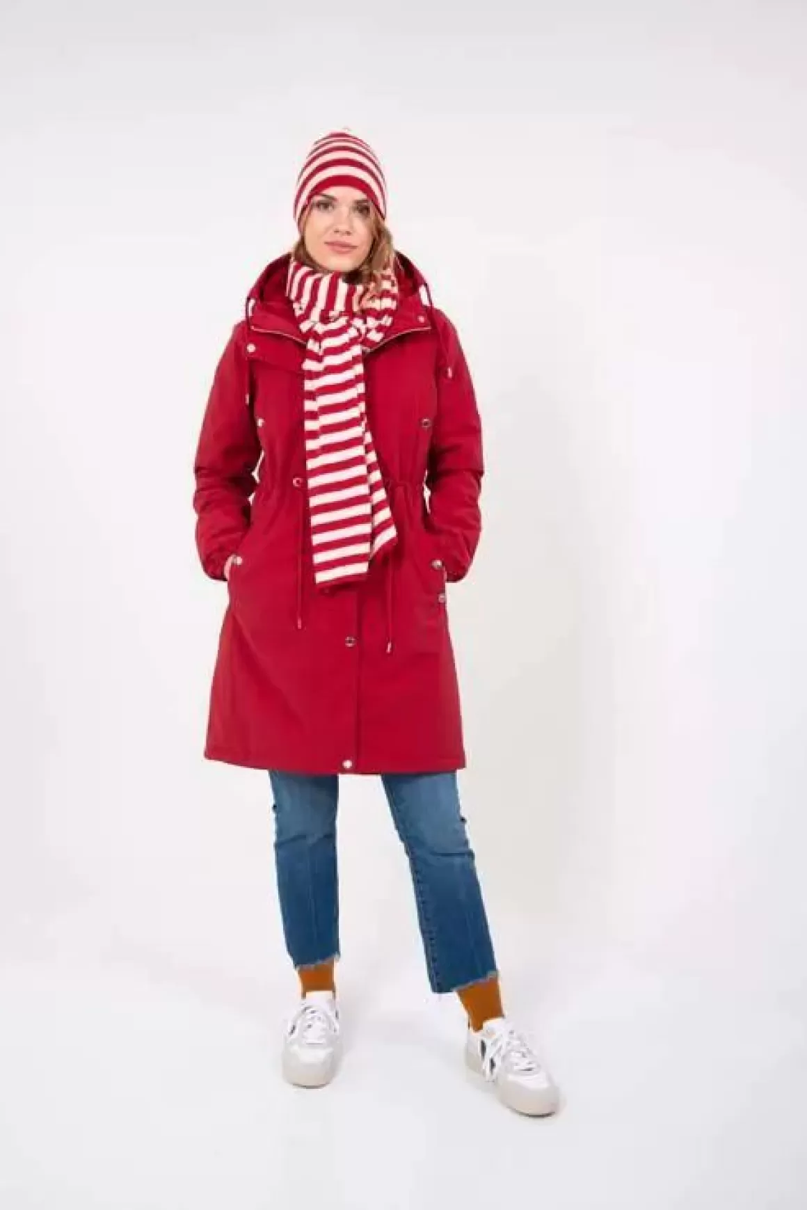 Damen Danefæ Danenora Winter Parka Dark Red