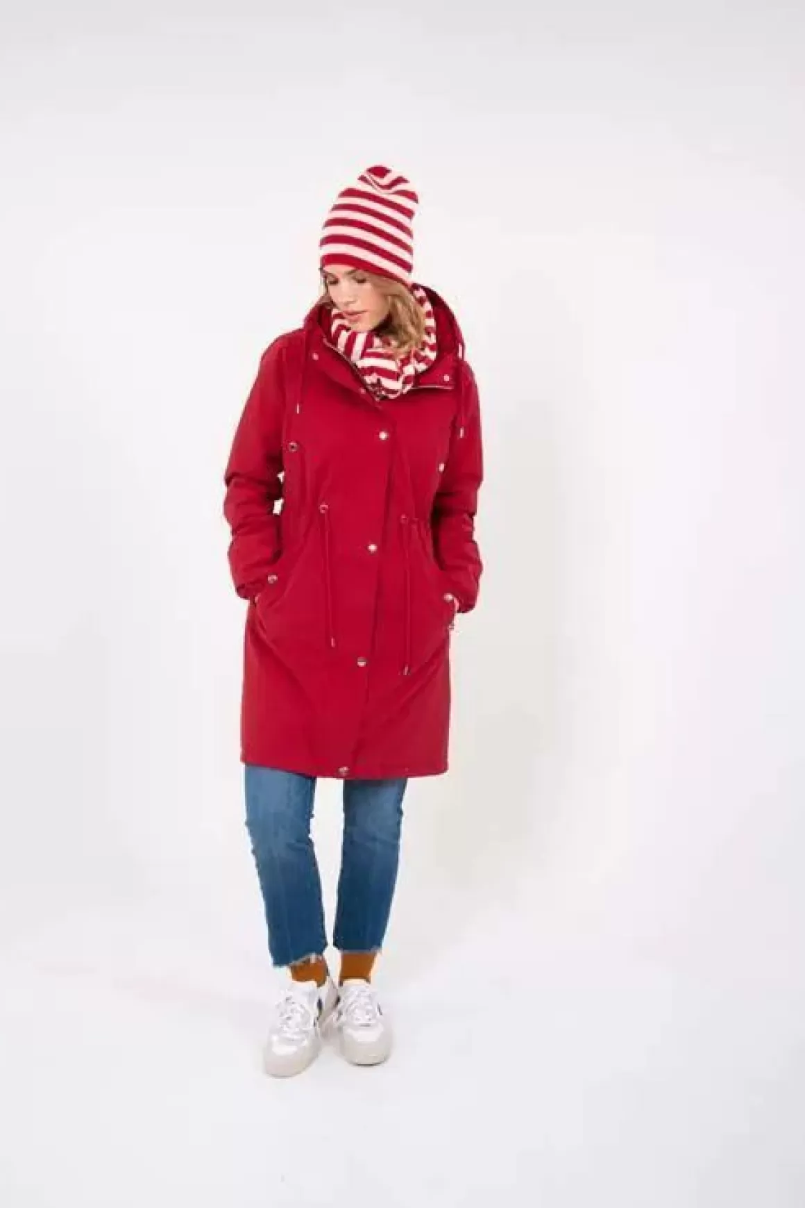 Damen Danefæ Danenora Winter Parka Dark Red