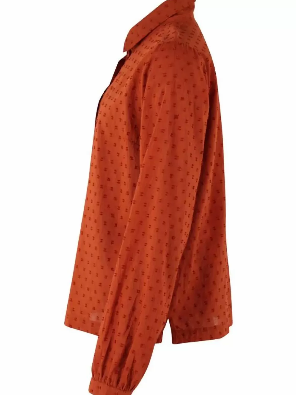 Damen Danefæ Danenovember Cotton Dot Shirt Rust