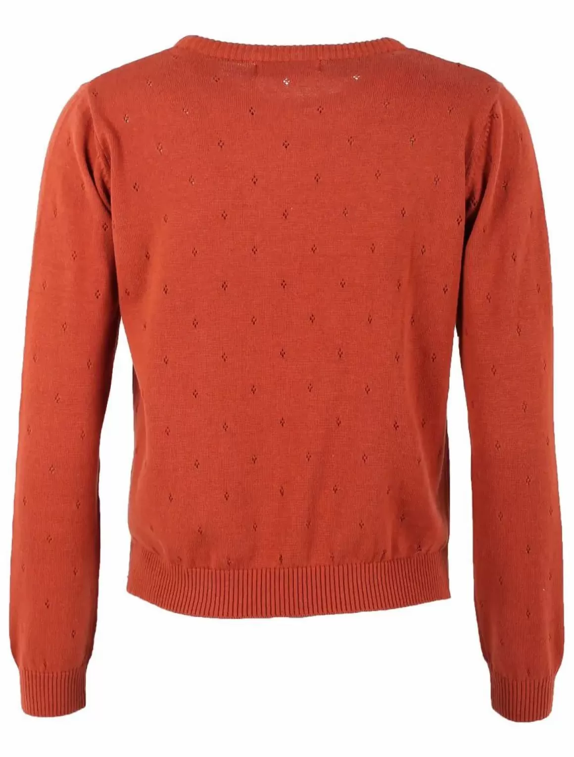 Damen Danefæ Danepearly Hole Knit Sweater Rust