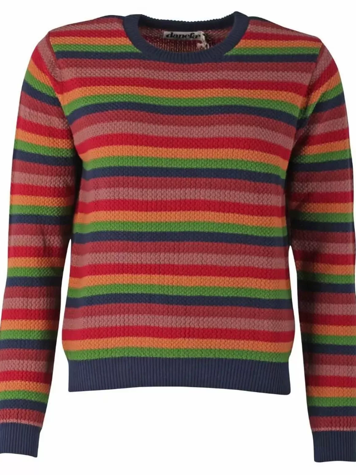Damen Danefæ Danepearly Hole Knit Sweater Tonic Stripe