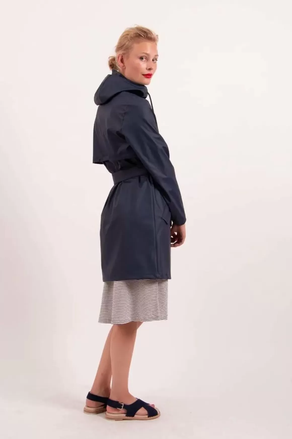 Damen Danefæ Danepernille Raincoat Navy