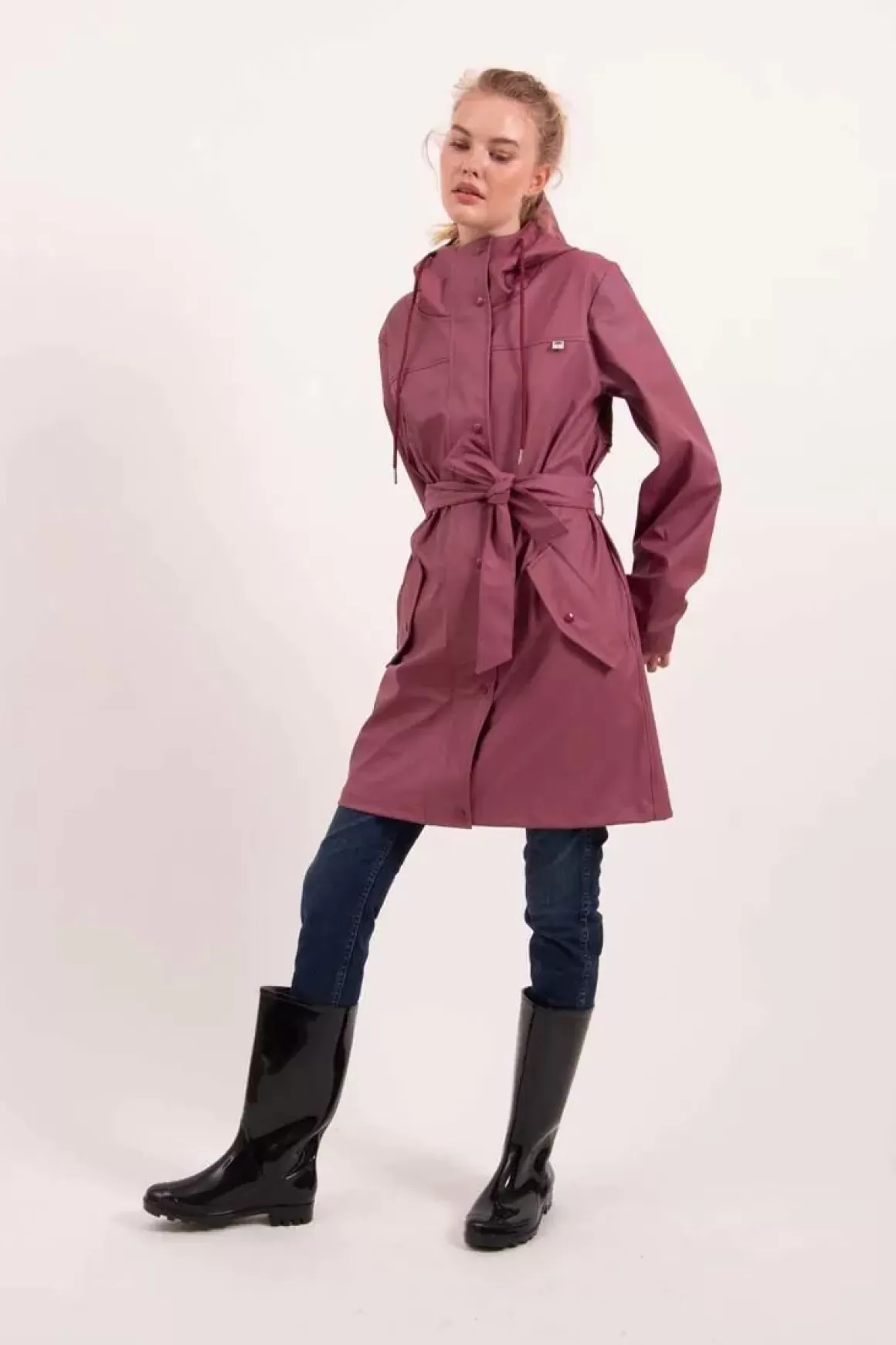 Damen Danefæ Danepernille Raincoat Sweet Wine