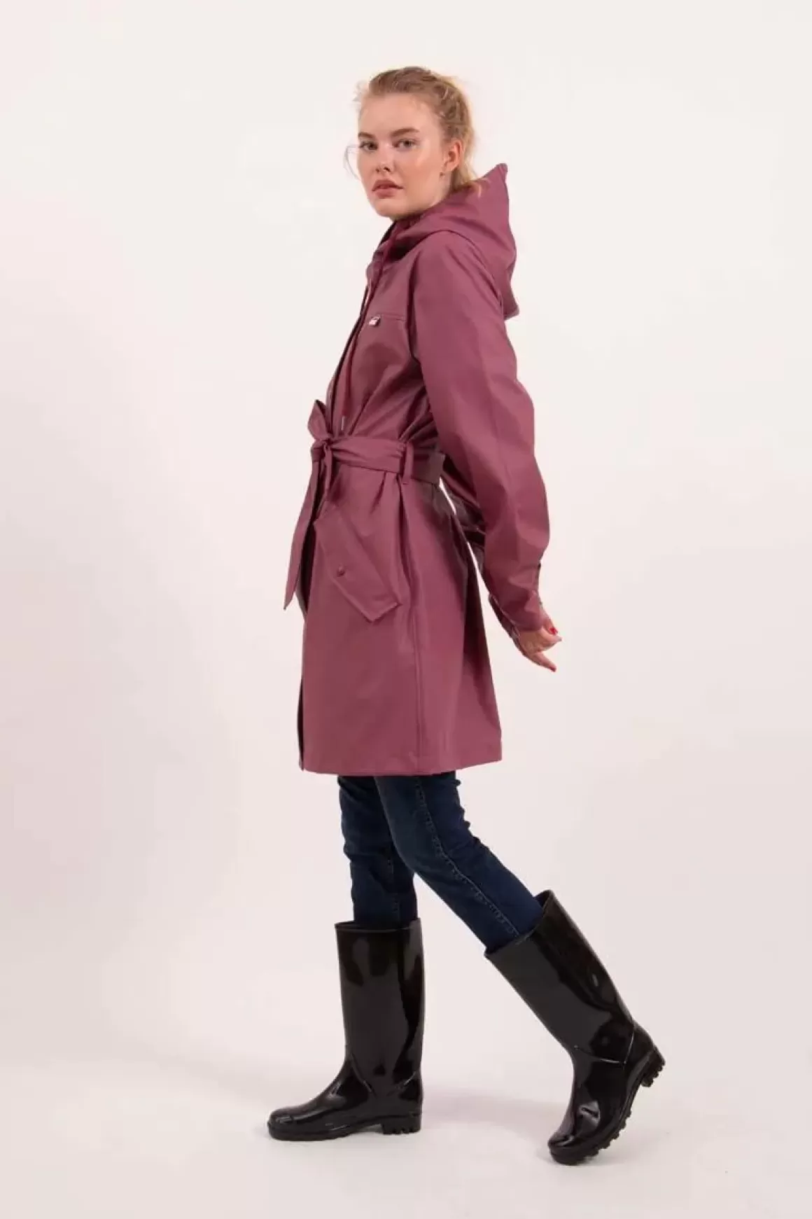 Damen Danefæ Danepernille Raincoat Sweet Wine