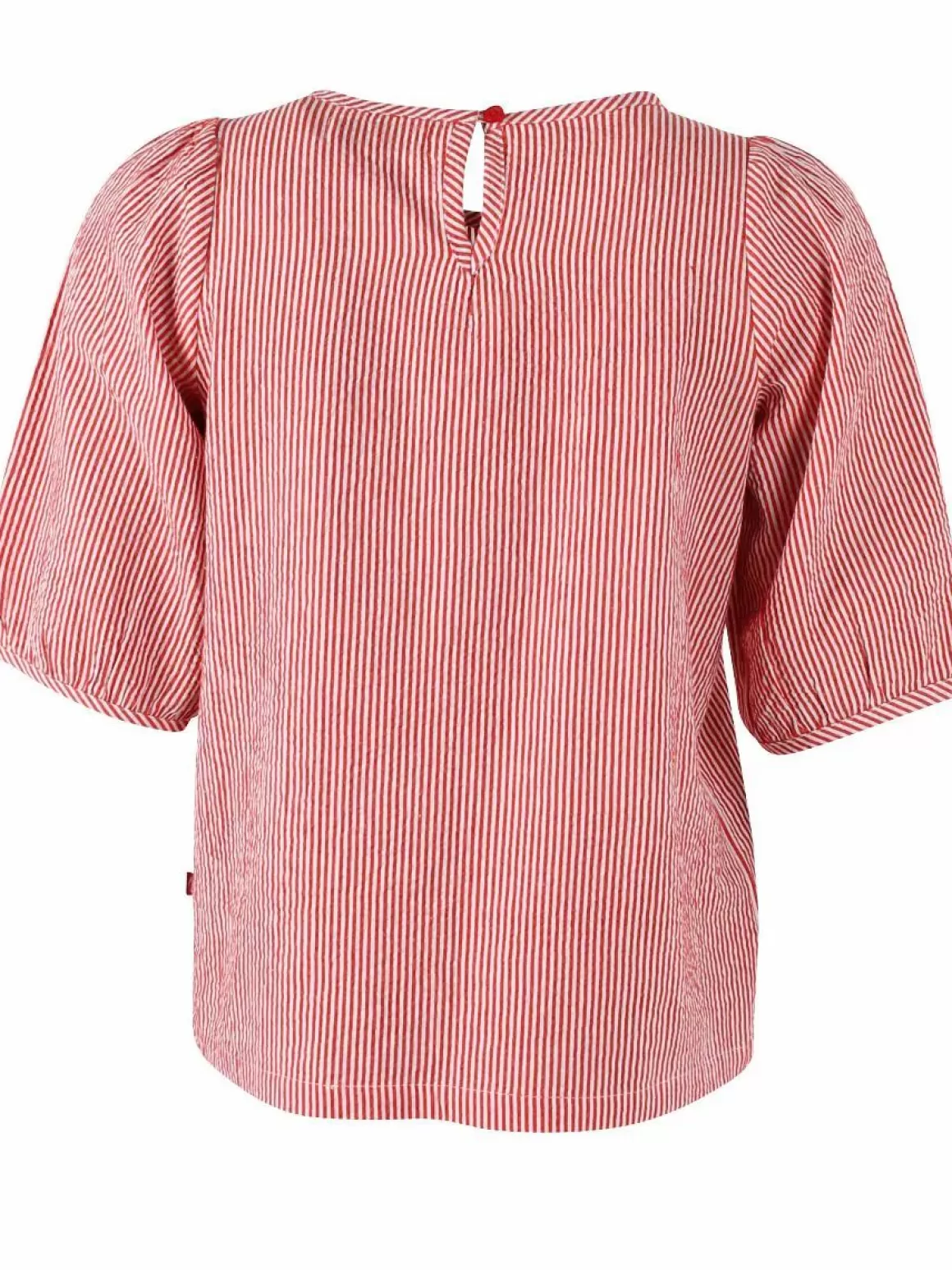 Damen Danefæ Daneprosecco Searsucker Shirt Bright Red/Chalk