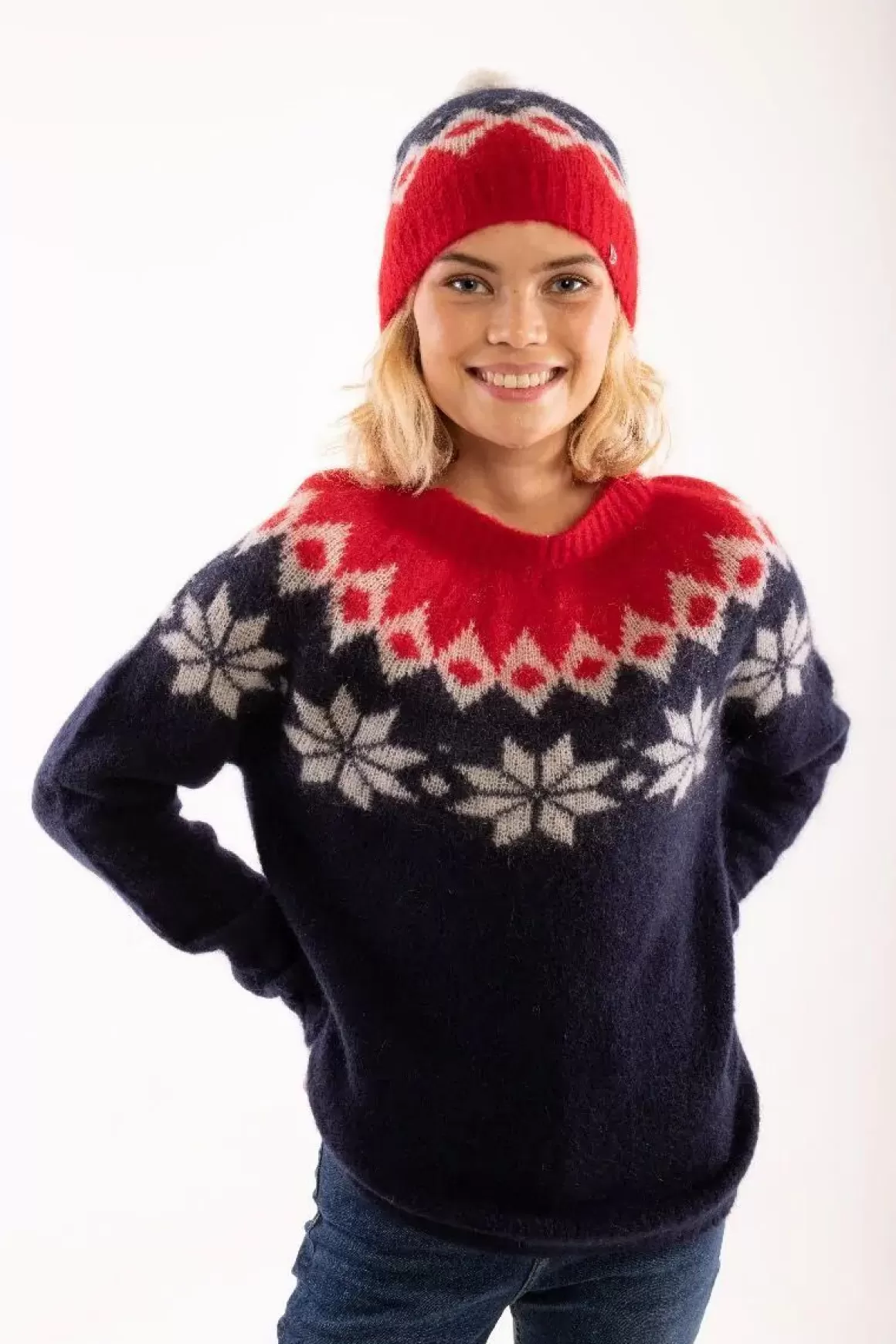 Damen Danefæ Danepuff Beanie Navy