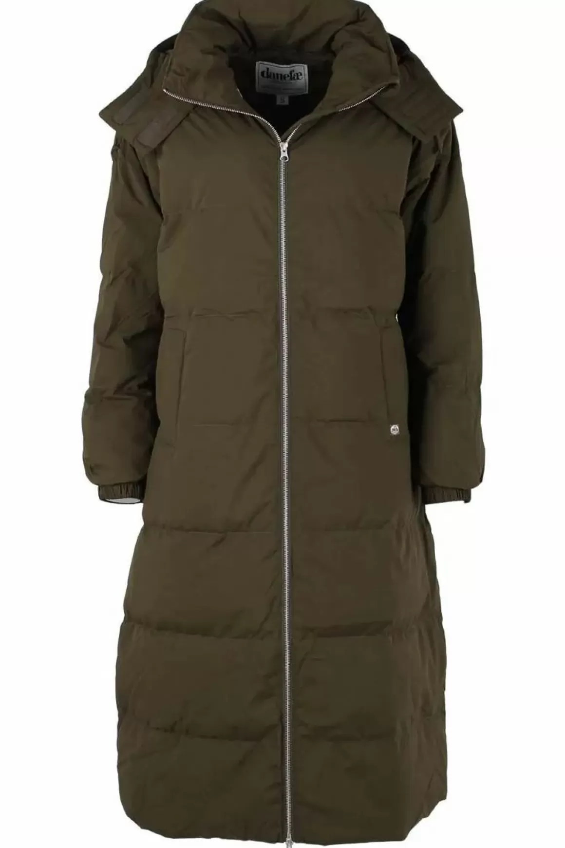 Damen Danefæ Danepuffin Down Winter Coat Warm Khaki