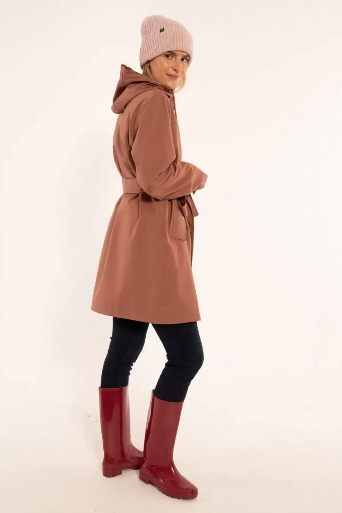 Damen Danefæ Danerainlover Raincoat Beige Rose