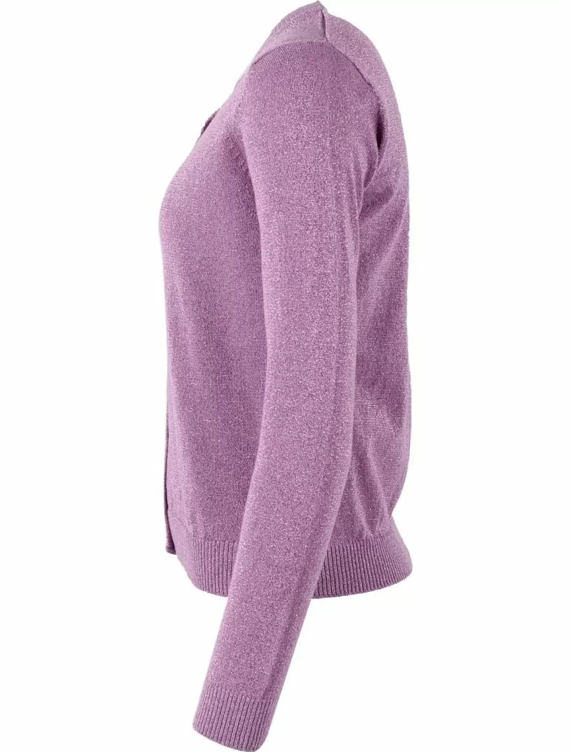 Damen Danefæ Danesaga Glitter Cardigan Soft Viola Glitter