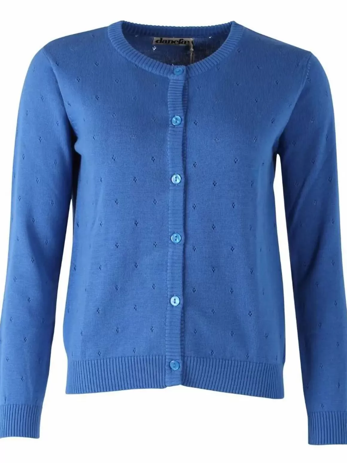 Damen Danefæ Danesaga Hole Knit Cardigan Blue