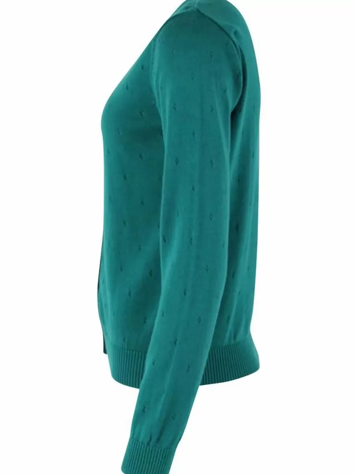 Damen Danefæ Danesaga Hole Knit Cardigan Duck Green